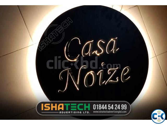 Round logo Name Plate. Round logo sign. Office Name Plate. | ClickBD image 2