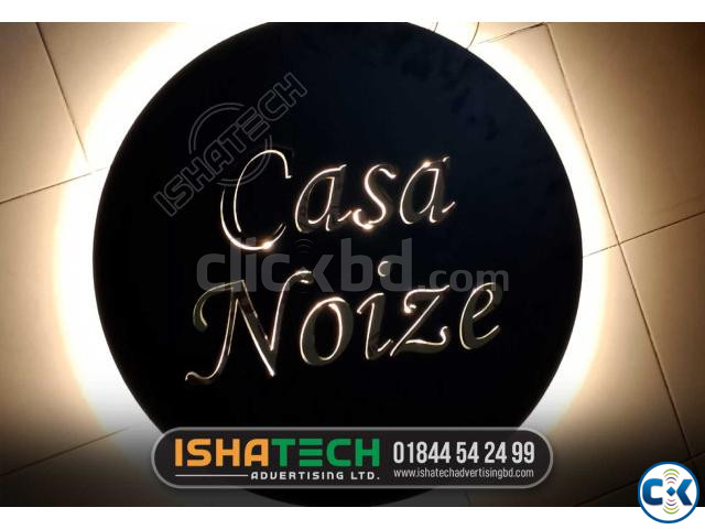 Round logo Name Plate. Round logo sign. Office Name Plate. | ClickBD image 3
