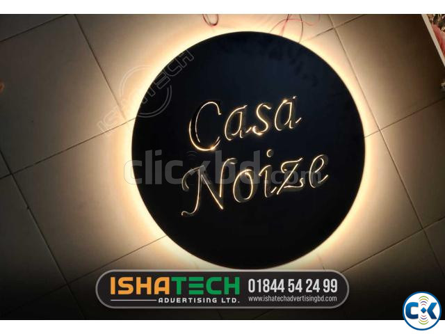 Round logo Name Plate. Round logo sign. Office Name Plate. | ClickBD image 4