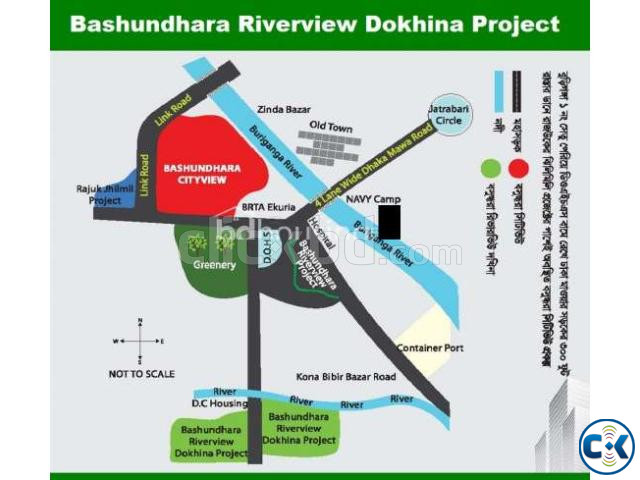3 katha plot in in B Block of Bashundhara Riverview project | ClickBD image 3
