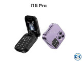 i16 Pro Flip Phone FM Radio Magic Voice Black