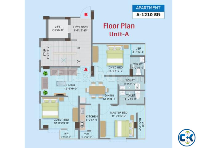 ABK-খান টাওয়ার সেমি রেডি ফ্লাট বুকিং চলছে large image 1