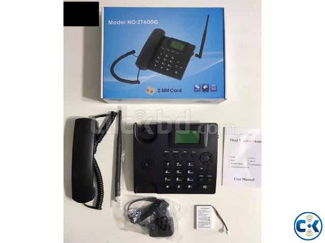 ZT600G Land Phone Dual Sim FM Radio Desk Phone | ClickBD image 2