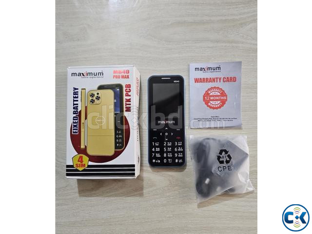 Maximus MB40 Pro Max Super Slim 4 Sim Phone Blue | ClickBD image 3