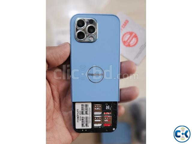 Maximus MB40 Pro Max Super Slim 4 Sim Phone Blue | ClickBD image 5