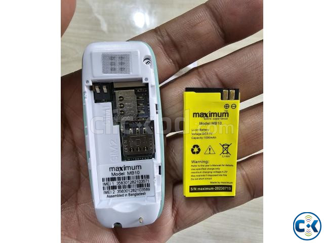 Maximus MB10 Mini Phone 1000mAh Auto Call Record FM | ClickBD image 4