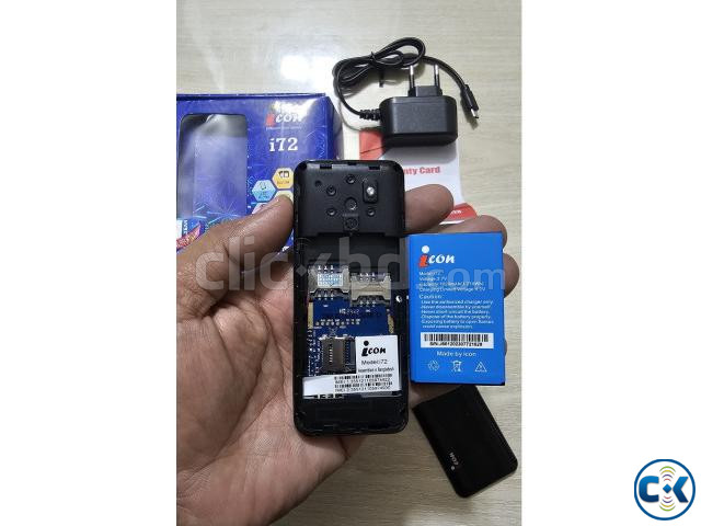 icon I72 Mini Card Phone Dual Sim Black price in Bangladesh | ClickBD image 5