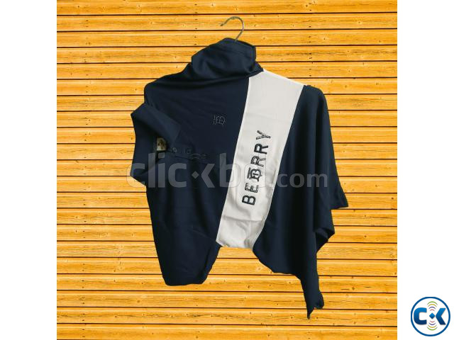 Blue Contrast Polo Shirt price in Bangladesh | ClickBD image 2