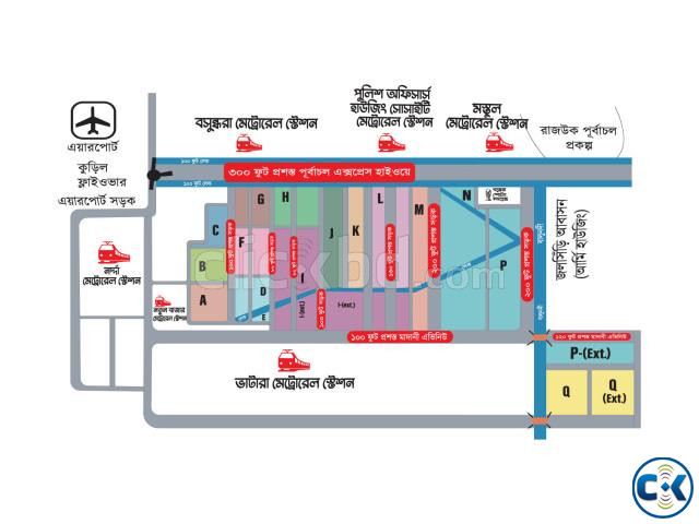 5 Katha Land sale in Bashundhara Housing Residential Area | ClickBD image 3