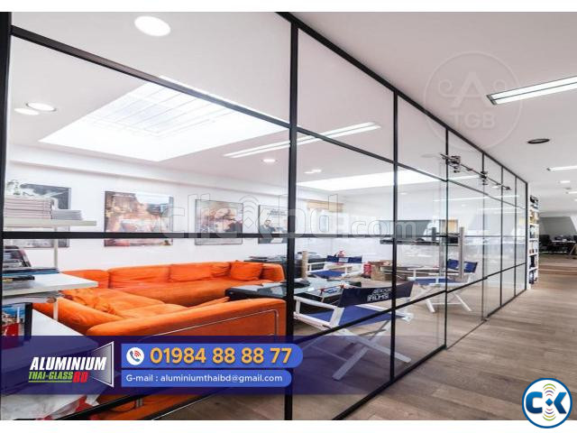 U Channel Glass Partition. Glazing U Channel. | ClickBD image 3