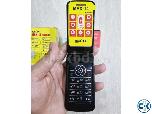 Maxtel Max 14 Folding Mobile Phone Dual Sim Blue | ClickBD image 5