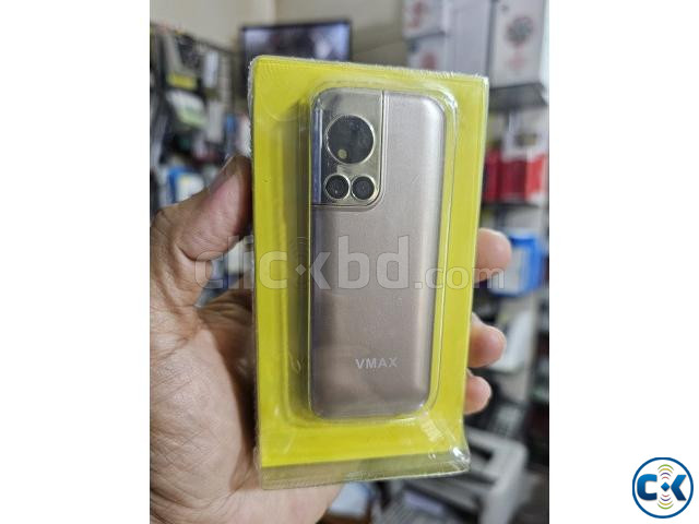 Vmax V18 Mini Card Phone Gold Dual Sim Warranty | ClickBD image 2