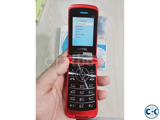 Kgtel K1 Slim Folding Phone Dual Sim Red price in Bangladesh | ClickBD image 2