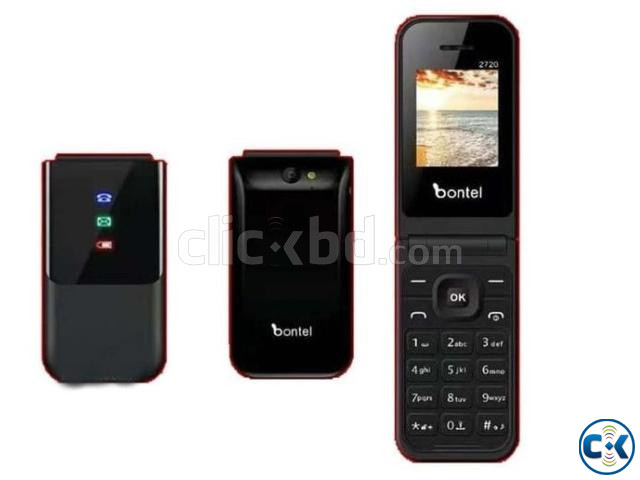 Bontel 2720 Folding Phone Dual Sim Black price in Bangladesh | ClickBD image 2