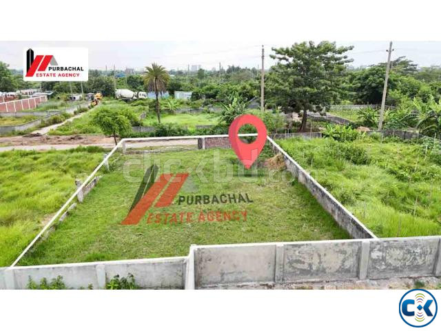 Appealing 5 Katha Plot in RAJUK Purbachal for Sale. | ClickBD image 2