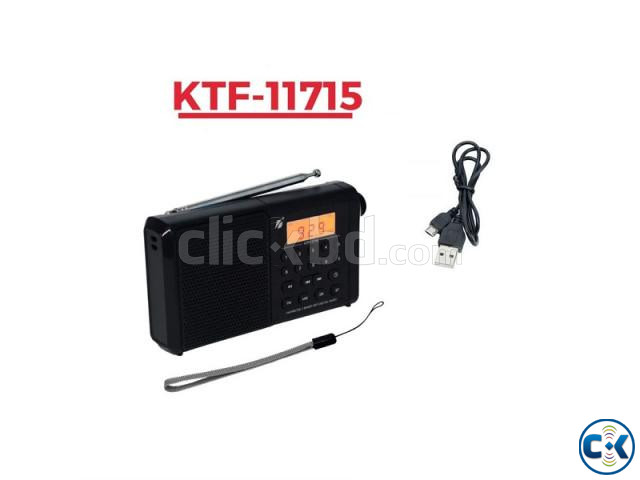 KTF-1715 FM Radio BT Speaker MP3 Player TF USB Flashlight | ClickBD image 2