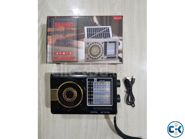Kboard KTF-1481 Solar Charging FM Radio BT Speaker | ClickBD image 2