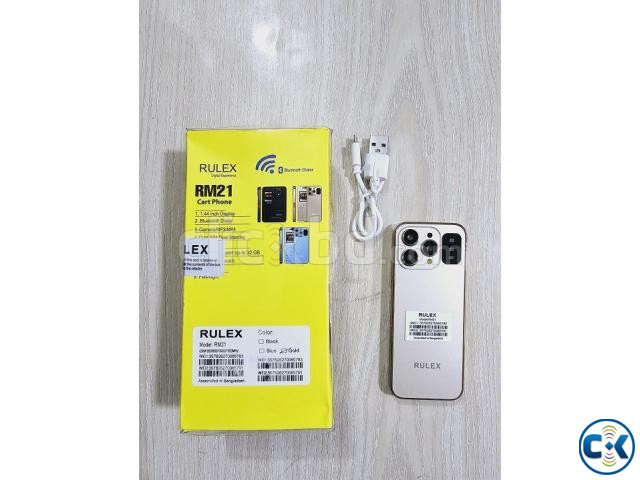Rulex RM21 Mini Phone Dual Sim Gold price in Bangladesh | ClickBD image 4