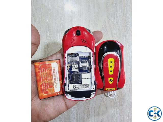 Car Shape Mobile Phone W2020 Dual Sim Camera Red | ClickBD image 2