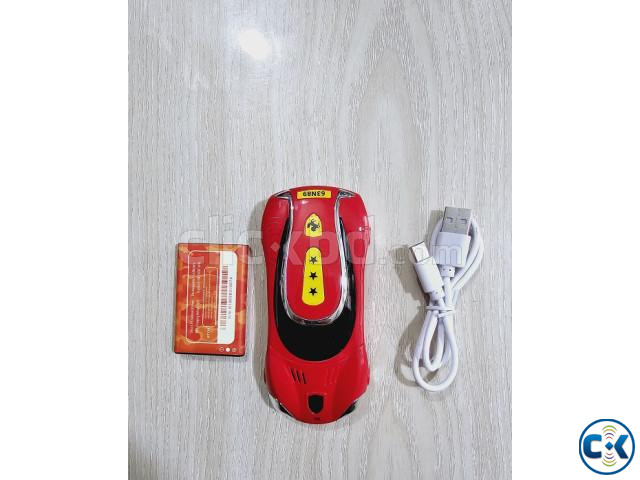 Car Shape Mobile Phone W2020 Dual Sim Camera Red | ClickBD image 3