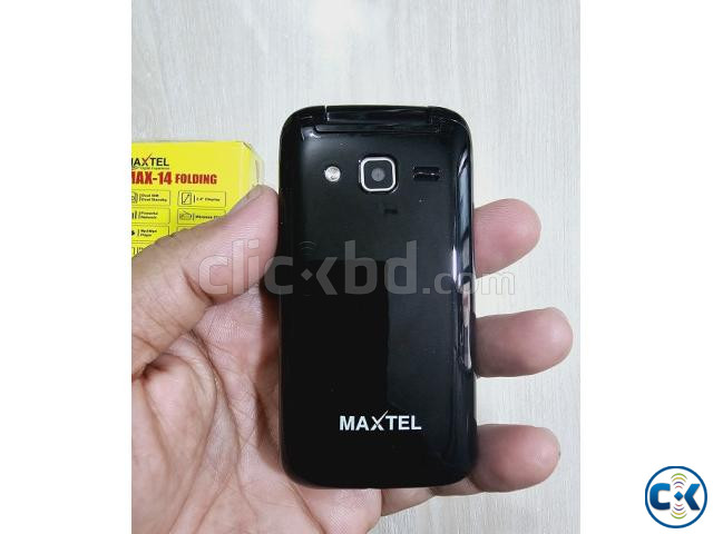 Maxtel Max 14 Folding Mobile Phone Dual Sim Blue | ClickBD image 2