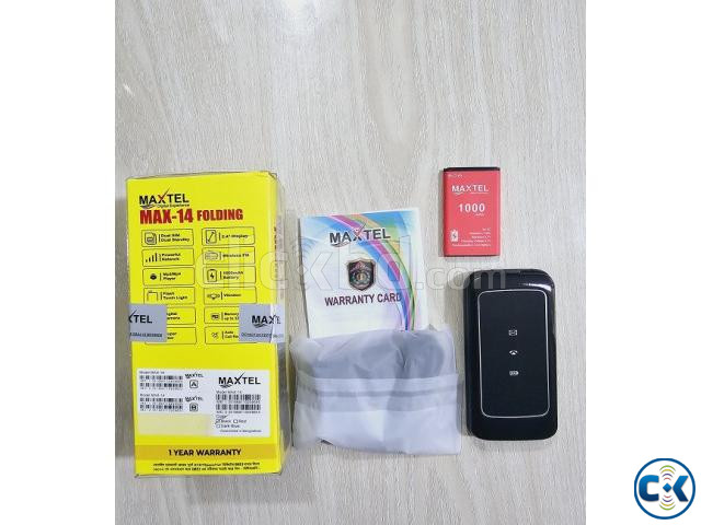 Maxtel Max 14 Folding Mobile Phone Dual Sim Blue | ClickBD image 3