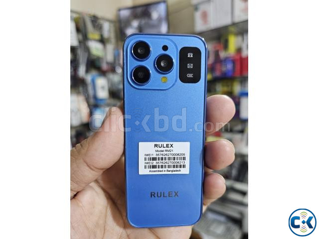 Rulex RM21 Mini Phone Dual Sim Warranty Blue | ClickBD image 3