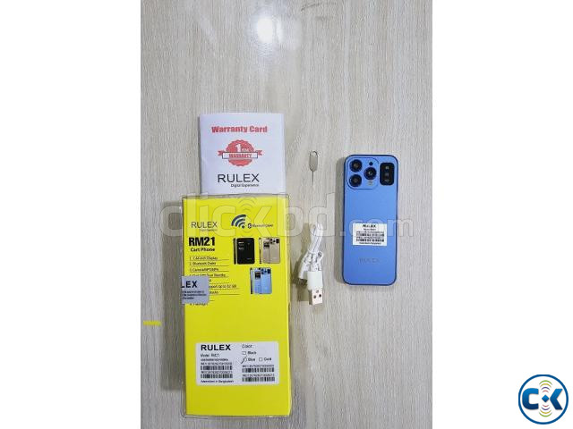 Rulex RM21 Mini Phone Dual Sim Warranty Blue | ClickBD image 4