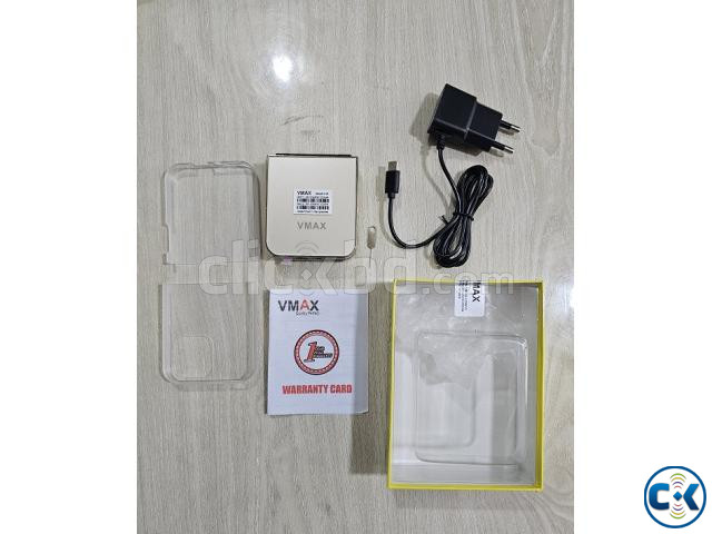 Vmax V18 Foldable Phone Dual Sim With Cover Warranty Gold | ClickBD image 2