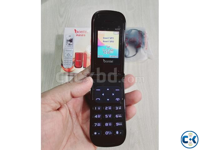 Bontel A225 Folding Phone Dual Sim Black price in Bangladesh | ClickBD image 3
