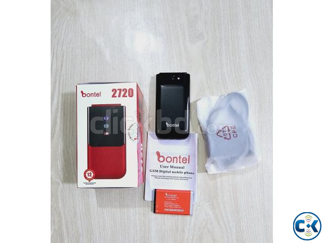 Bontel 2720 Folding Phone Dual Sim Black price in Bangladesh | ClickBD image 2