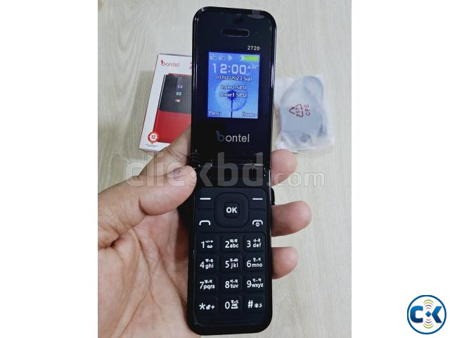 Bontel 2720 Folding Phone Dual Sim Black price in Bangladesh | ClickBD image 4