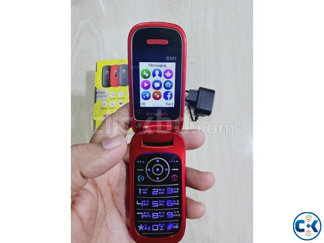 Bytwo B301 folding Flip Mobile Phone Red Magic Voice | ClickBD image 5