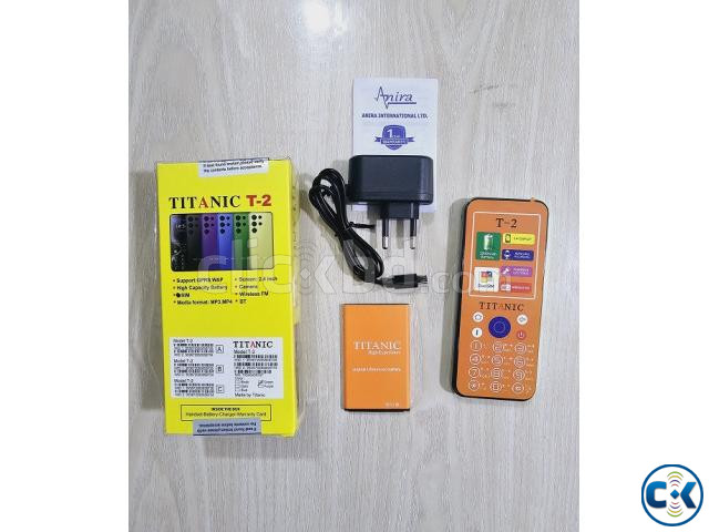 Titanic T2 Feature Phone 2500mAh Battery Green | ClickBD image 2