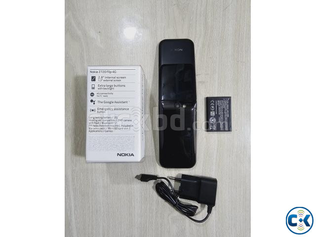 Nokia 2720 Flip Phone Dual Sim Black price in Bangladesh | ClickBD image 2