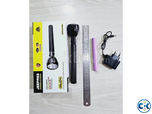 Jeepas JFL-2024 Rechargable LED Flashlight 4000mAh Torch Lig | ClickBD image 2
