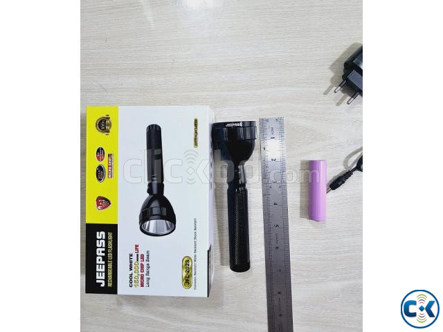 Jeepas JFL-2023 Rechargable LED Flashlight Torch Light | ClickBD image 2