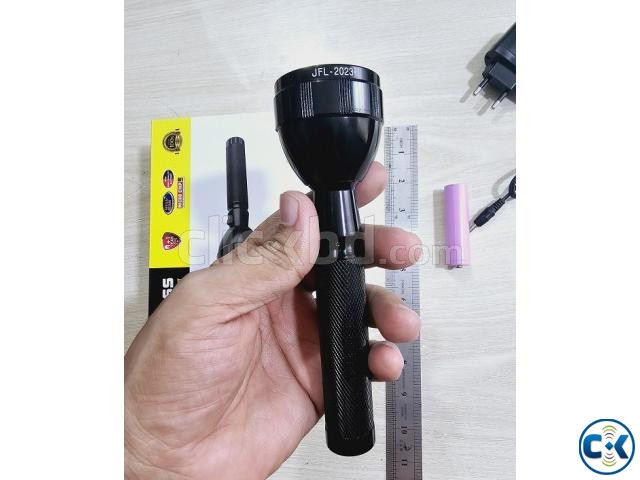 Jeepas JFL-2023 Rechargable LED Flashlight Torch Light | ClickBD image 3