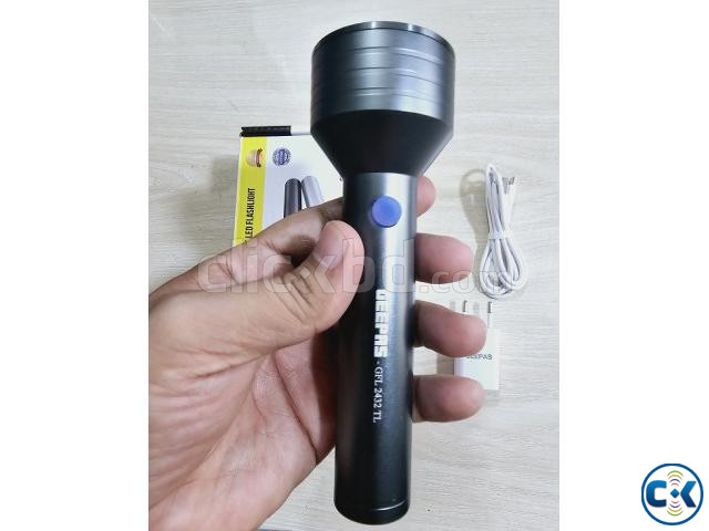 Geepas GFL-2432TL Rechargable LED Flashlight Torch Light | ClickBD image 3