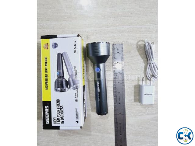 Geepas GFL-2432TL Rechargable LED Flashlight Torch Light | ClickBD image 4