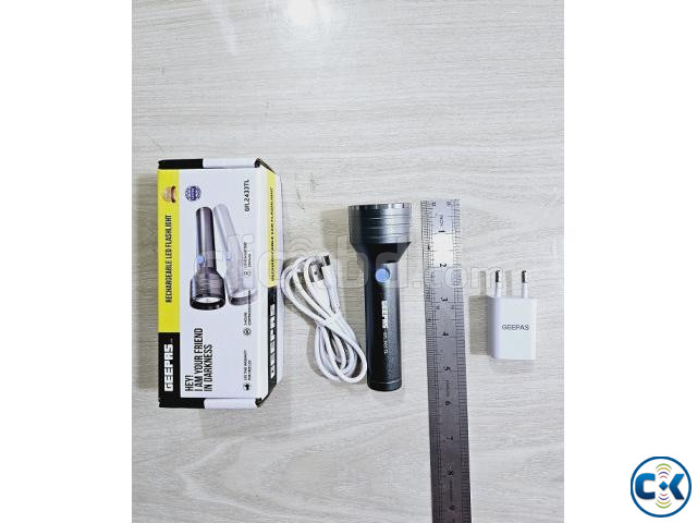 Geepas GFL-2433TL Rechargable LED Flash Light Torch | ClickBD image 2