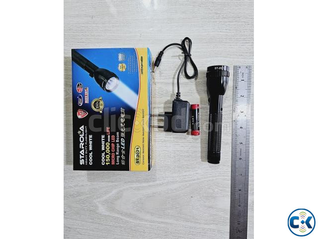 Starola St-2021 Rechargable Mini Flash Light Torch | ClickBD image 2
