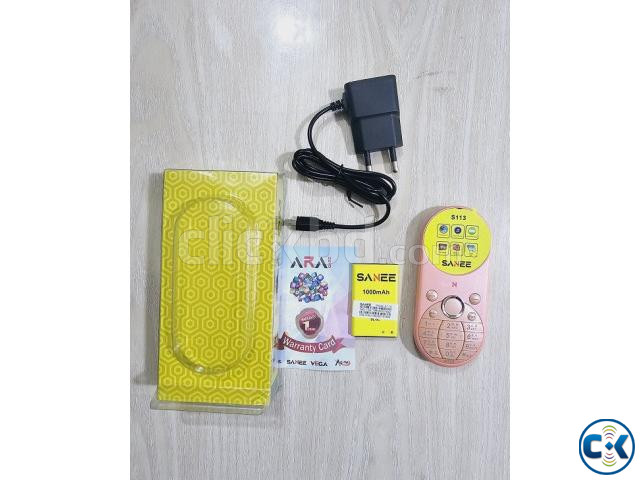 SANEE S113 Button Phone With Warranty Pink | ClickBD image 2
