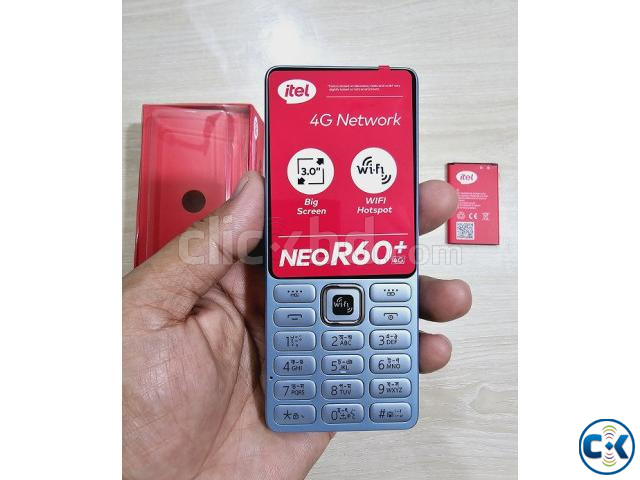 itel it9310 NEO R60 4G Button Phone Wifi Hotspot Blue | ClickBD image 4