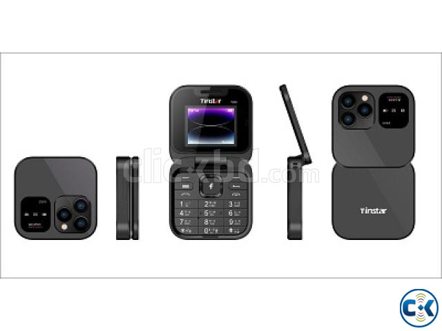 Tinstar T888 Mobile Dual Sim Folding 1.77 Inch Display | ClickBD image 2