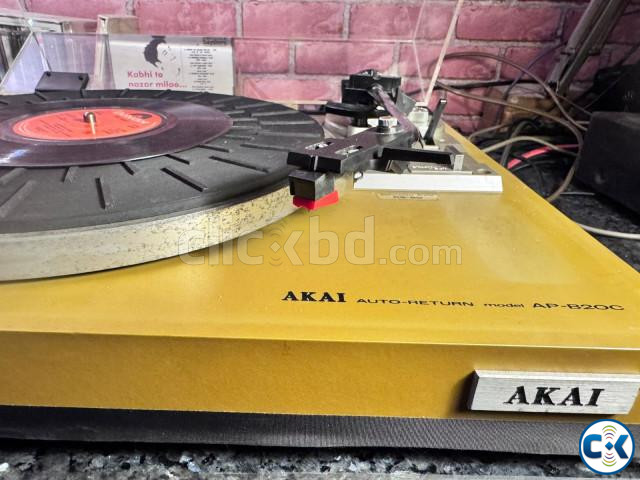 AKAI TRUNTABLE AP-B20 AUTO RETURN BELT DRIVE RUNNING large image 1