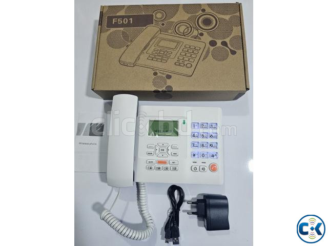 Huawei F501 Land Phone Desk Phone Single Sim White | ClickBD image 4