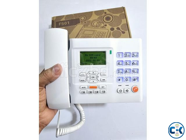Huawei F501 Land Phone Desk Phone Single Sim White | ClickBD image 5