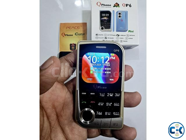 Qphone QP6 Mini Button Phone Magic Voice Gold | ClickBD image 5