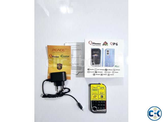 Qphone QP6 Mini Feature Phone Magic Voice Black | ClickBD image 2